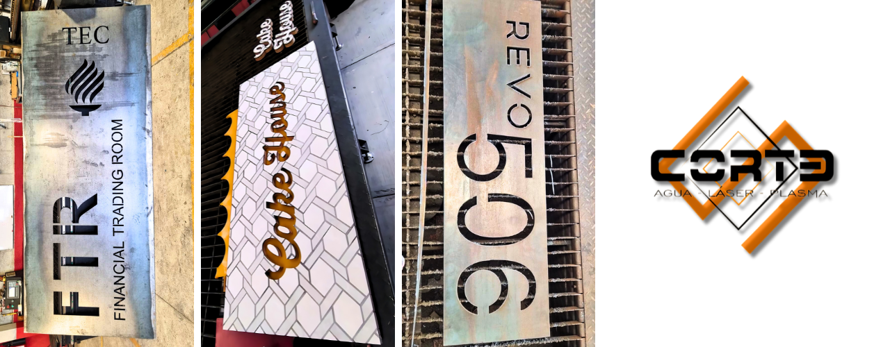 Diseño personalizado de celosías, letreros y cortes industriales para espacios únicos