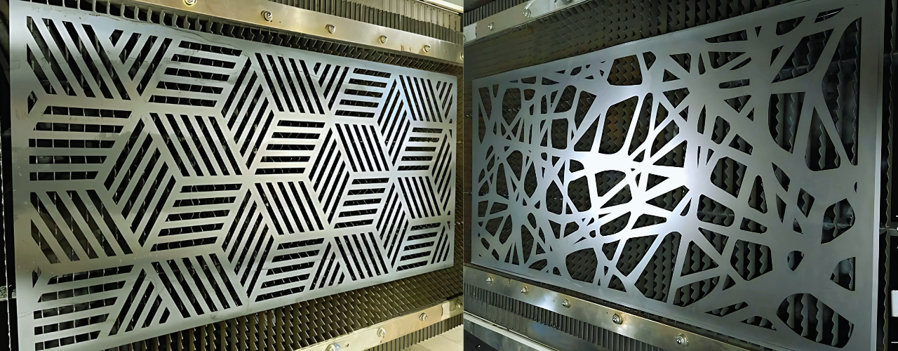 Detalle de Celosía: Corte de agua, laser y plasma para personalización Única