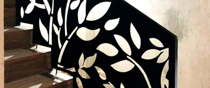 Detalle de Celosía: Corte de agua, laser y plasma para personalización Única